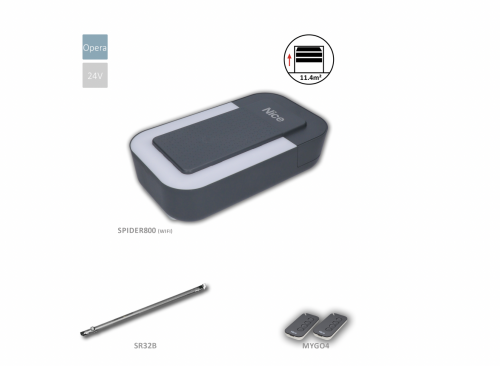 SPIDER1200BDWKCE sada s WIFI pro sekční bránu do 16,9m2